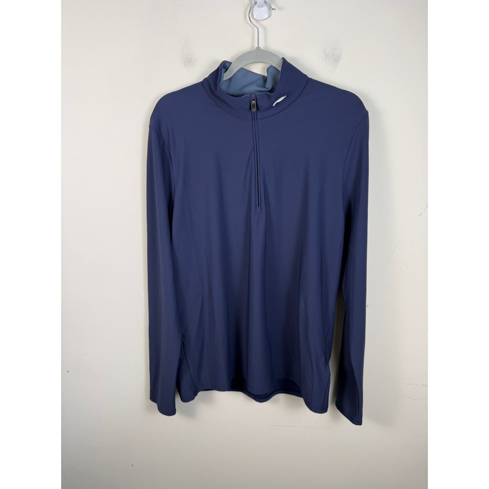 KJUS Men Shift Midlayer Half-Zip Pullover Navy Blue Golf XL UPF 30+ K00751‎